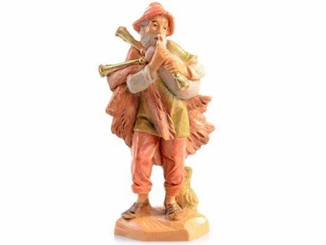 Fontanini Zampognaro 6,5Cm In Resina Statuina Presepe (F-223)