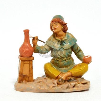 Fontanini Pittore 12Cm Statuina Statuetta In Resina Per Presepe (F-32)