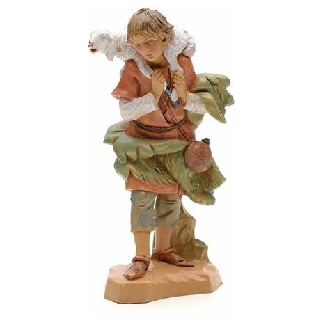 Fontanini Pastore Con Pecora Sulle Spalle 12Cm Statuetta Presepe - 3