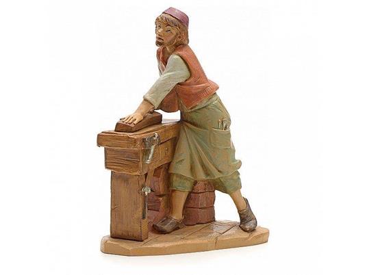 Falegname 19cm In Resina Fontanini Statuina Presepe