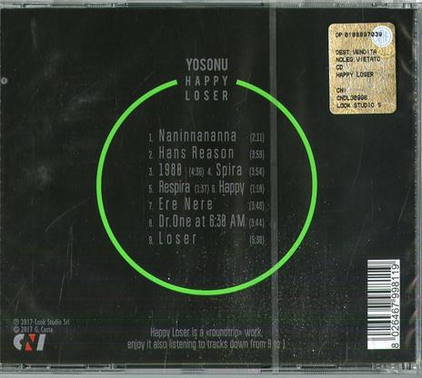 Happy Loser - CD Audio di Yosonu - 2