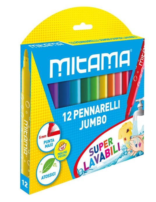 Pennarelli Mitama Super Lavabili Jumbo Pz. 12 - 2