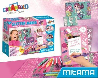 Mitama Laboratorio Glitter Mania con pennarelli e 1000 accessori kit di disegno di moda per bambini - 4