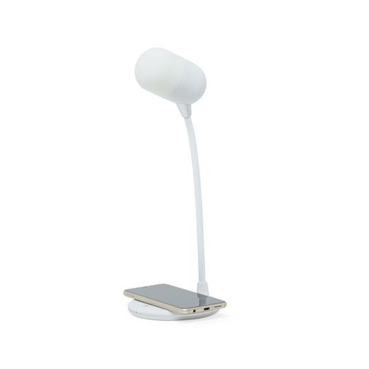 Lampada da tavolo con speaker e caricabatterie wireless - DMAIL - Idee  regalo | IBS