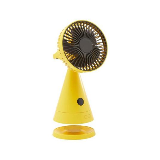 Ventilatore ricaricabile da tavolo con specchio, giallo - DMAIL - Idee  regalo | IBS