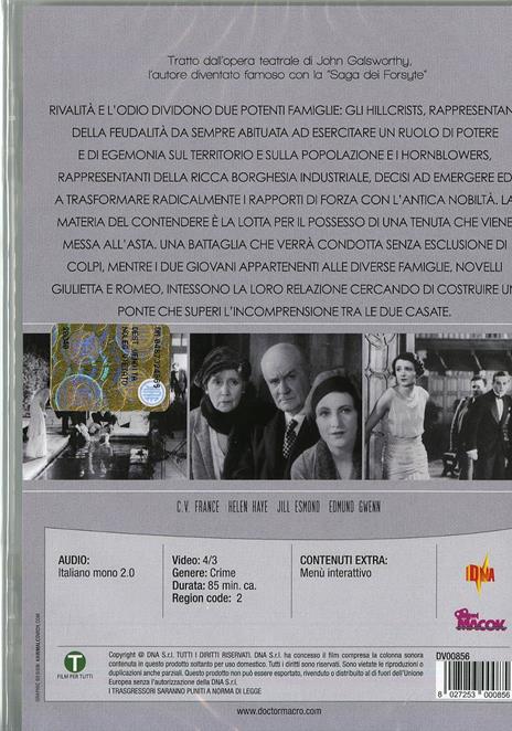 Fiamma d'amore. The Skin Game di Alfred Hitchcock - DVD - 2