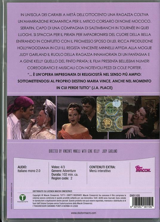 Il pirata di Vincente Minnelli - DVD - 2