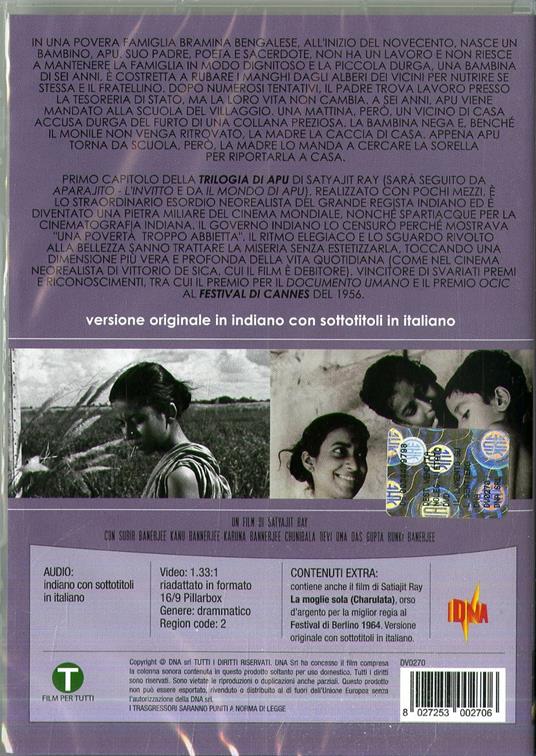 Il lamento sul sentiero (DVD) di Satyajit Ray - DVD - 2