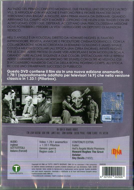 Gli angeli dell'inferno (DVD) di Howard Hughes - DVD - 2