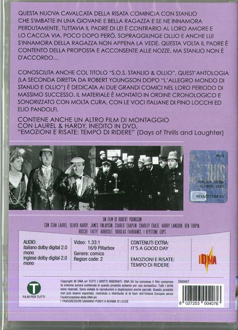 Nuovi pericoli per Stanlio e Ollio - Emozioni e risate (DVD) di Robert Youngson - DVD - 2