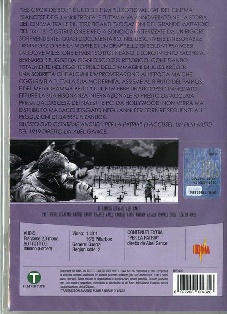 Le croci di legno - J'Accuse (DVD) di Raymond Bernard,Abel Gance - DVD - 2