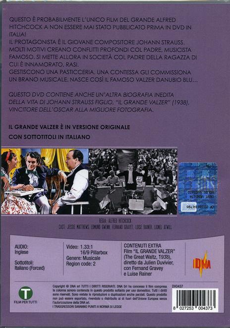 Vienna di Strauss - Il grande valzer (DVD) di Julien Duvivier,Alfred Hitchcock - DVD - 2