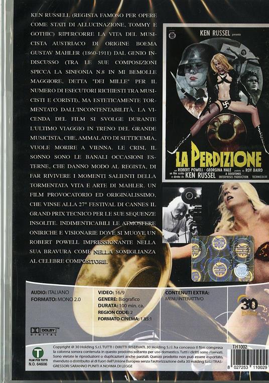 Mahler. La perdizione di Ken Russell - DVD - 2