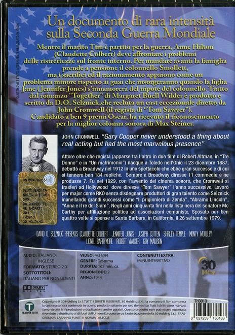 Da quando te ne andasti di John Cromwell - DVD - 2