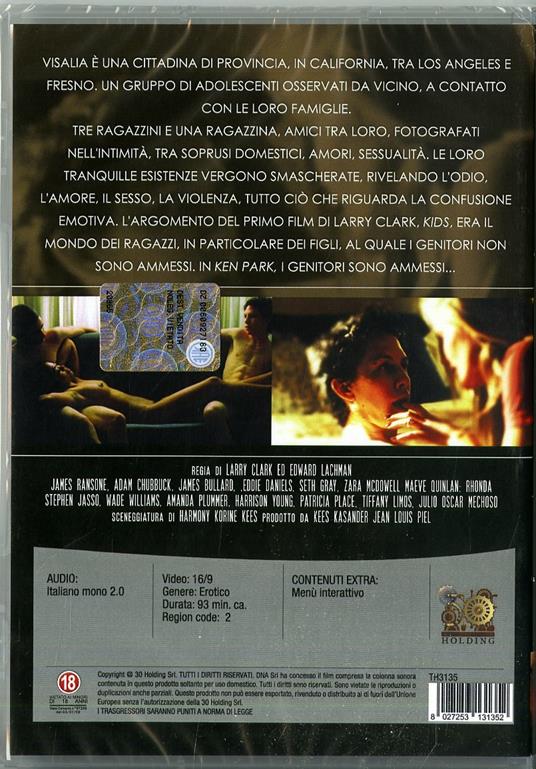 Ken Park di Larry Clark,Harry Lachman - DVD - 2