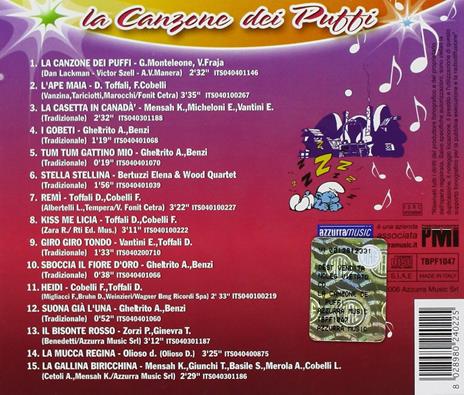 La canzone dei Puffi - CD Audio - 2