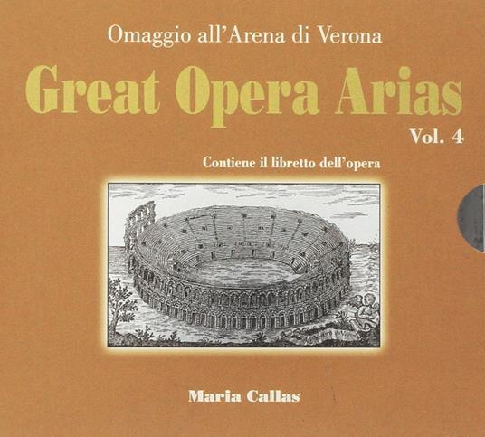 Maria Callas - Great Opera Arias - Vol. 4   Libretto - CD Audio