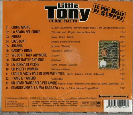 Cuore matto - CD Audio di Little Tony - 2