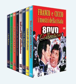 Franco e Ciccio. I mostri della risata (8 DVD) di Marino Girolami,Giovanni Grimaldi - DVD