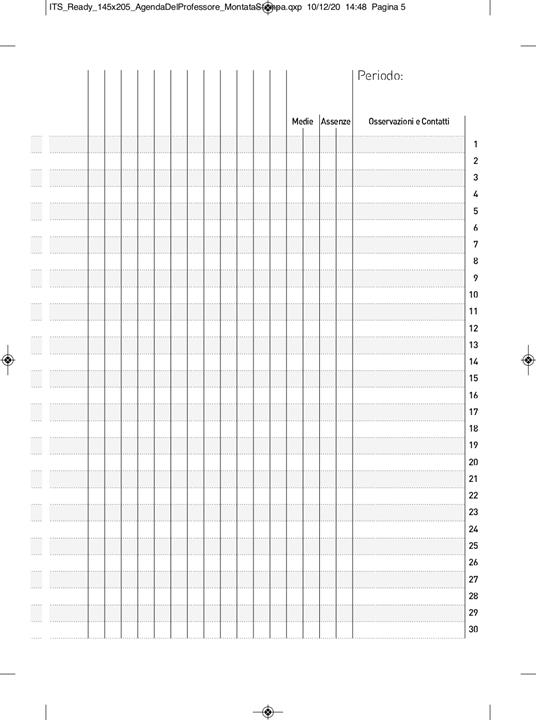 Diario del docente InTempo 2023-24, 16 mesi, Vistaplan giornaliero Blu - 15 x 21 cm - 9