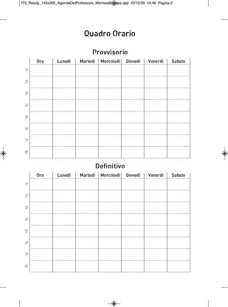 AGENDA BISETTIMANALE 21X26 REGISTRO DOCENTE VISTAPLAN INTEMPO (Cod. 7958VPC)