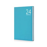 Agenda InTempo Text 2024, 12 mesi giornaliera Balacron Azzurro - 21x30 cm -  InTempo - Cartoleria e scuola