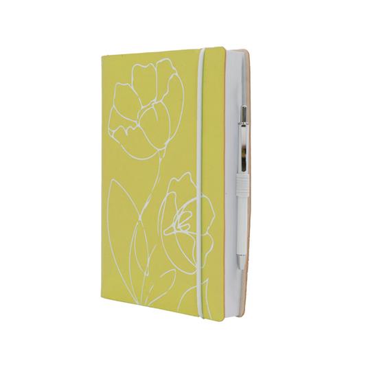 Agenda Intempo Love Everyday 2023, 12 mesi, giornaliera, in similpelle, Giallo - 12 x 17 cm