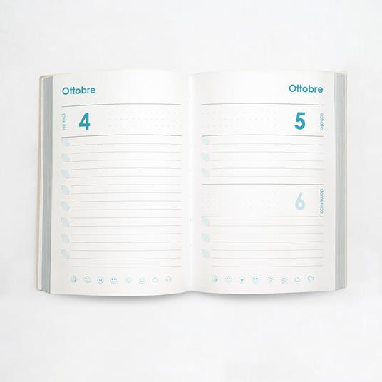 Agenda 16 mesi Monobloc 2024-25 InTempo, giornaliera, Azzurro - 12 x 17 cm - 3