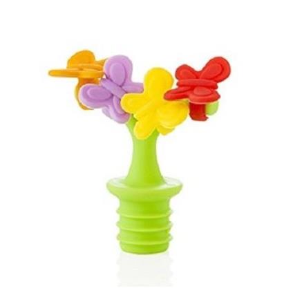 tappo con 4 segnabicchieri soggetti silicone