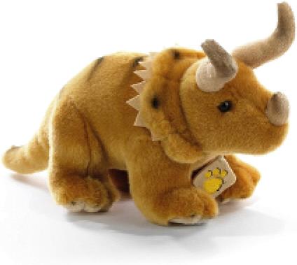 Dinosauro peluche Triceratopo - L 23 cm