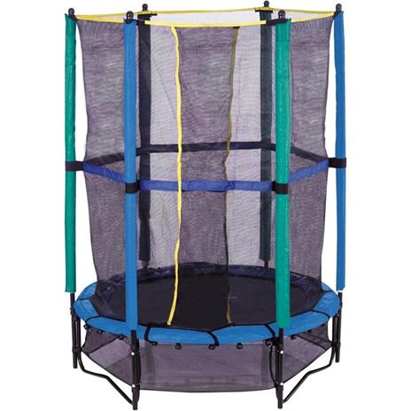 Trampolino Tappeto Elastico Per Esterno Con Rete Di Protezione Diametro 140Cm Garlando Combi Xs - 3