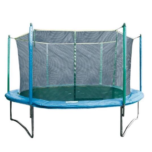 Trampolino Combi Xl per Esterno Rete di Protezione Inclusa vò 366 cm.