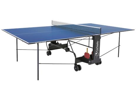 Tavolo Da Pin Pong Con Piano Blu E Ruote Per Interno Garlando Advance Indoor - 2