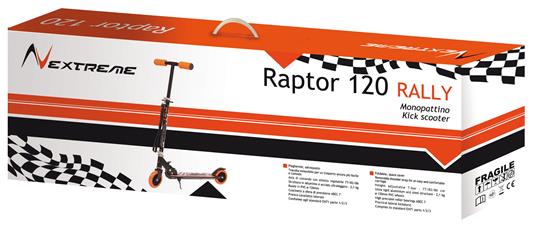 Monopattino Raptor 120 Rally Nero Arancio - 4