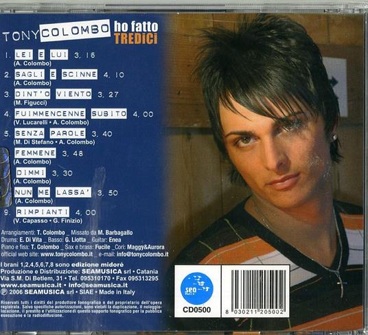 Ho fatto tredici - CD Audio di Tony Colombo - 2