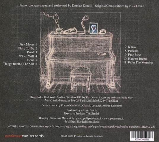 Nick Drake'S Pink Moon, A Journey On Piano - CD Audio di Demian Dorelli