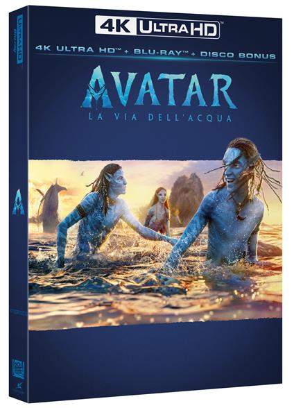 Avatar. La via dell'acqua (2 Blu-ray + Blu-ray Ultra HD 4K) - Blu-ray + Blu- ray Ultra HD 4K - Film di James Cameron Fantastico