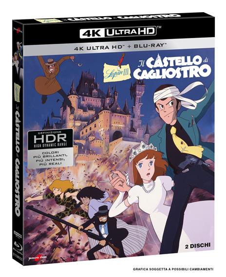 Lupin III. Il castello di Cagliostro (Blu-ray + Blu-ray Ultra HD 4K) di Hayao Miyazaki - Blu-ray + Blu-ray Ultra HD 4K