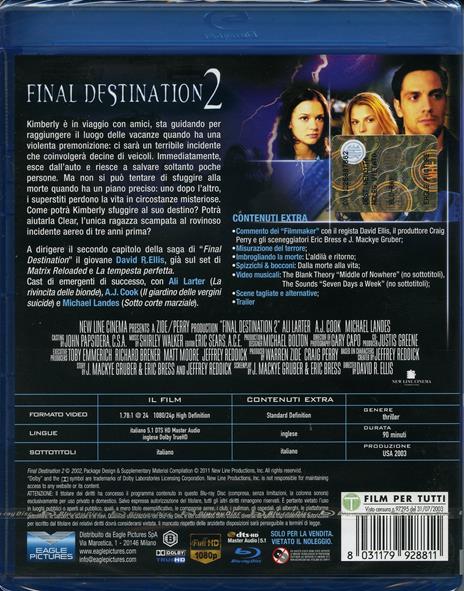Final Destination 2 di David R. Ellis - Blu-ray - 2