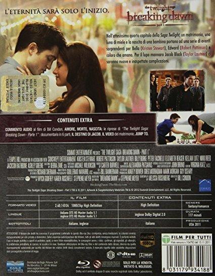 Breaking Dawn. Parte 2. The Twilight Saga (Blu-ray) - Blu-ray - Film di  Bill Condon Fantastico