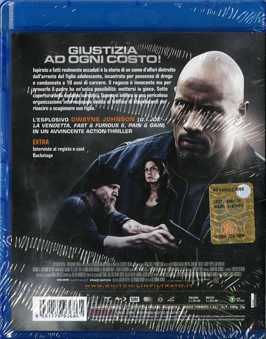 Snitch. L'infiltrato di Ric Roman Waugh - Blu-ray - 2