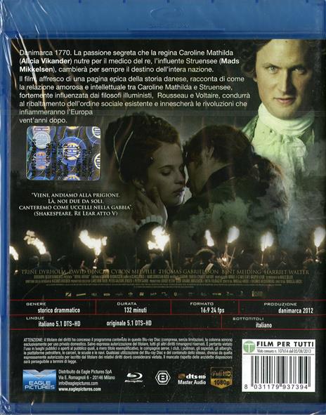 Royal Affair (Blu-ray) di Nikolaj Arcel - Blu-ray - 2