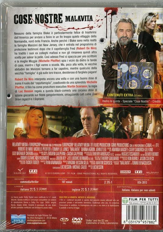 Cose nostre. Malavita - DVD - Film di Luc Besson Commedia | IBS