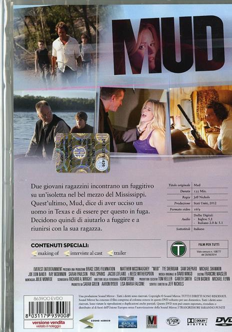 Mud di Jeff Nichols - DVD - 2