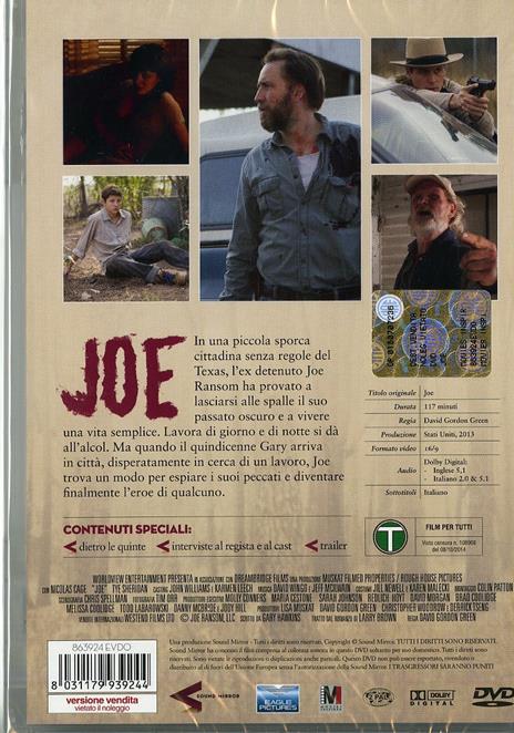 Joe di David Gordon Green - DVD - 2