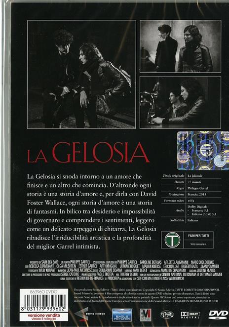 La gelosia di Philippe Garrel - DVD - 2