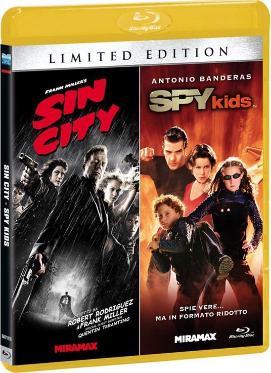 Sin City. Spy Kids (2 Blu-ray) di Frank Miller,Robert Rodriguez,Quentin Tarantino