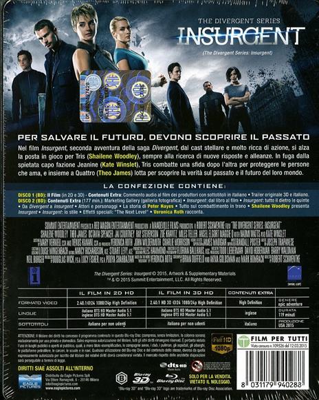 The Divergent Series: Insurgent 3D. Limited Edition (Blu-ray + Blu-ray 3D) di Robert Schwentke - 2