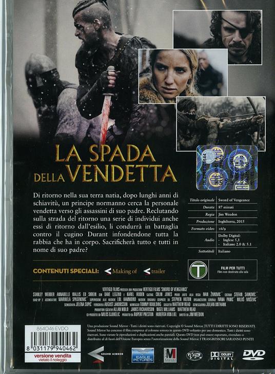 La spada della vendetta - DVD - Film di Jim Weedon Avventura | IBS