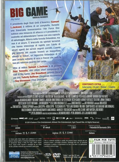 Big Game. Caccia al presidente di Jalmari Helander - DVD - 2